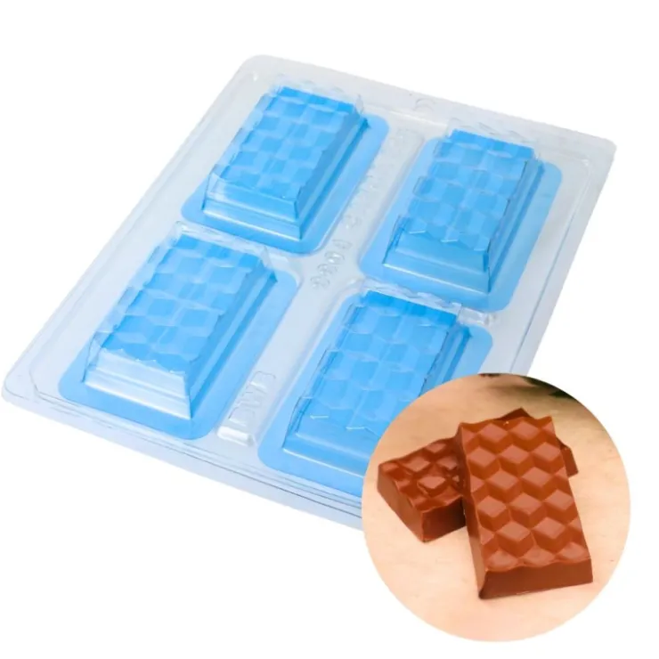 Moule chocolat en 3 parties 4 mini tablettes 3D-Cerf Dellier Sale