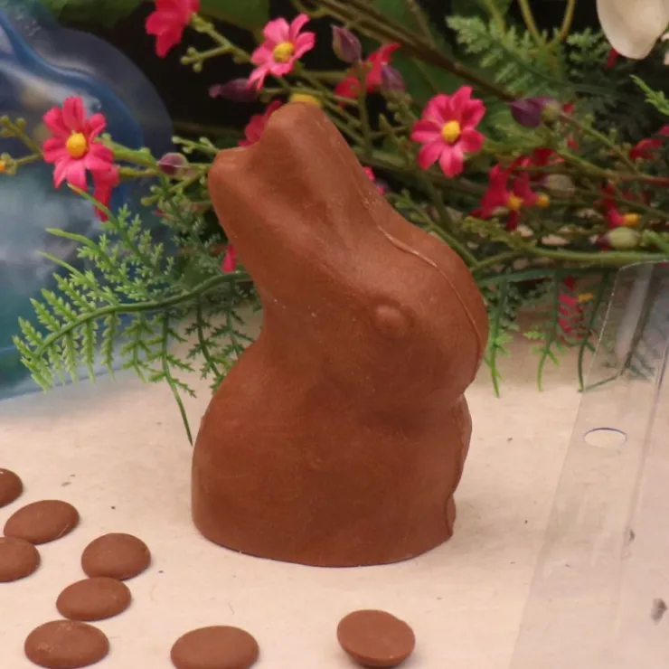 Moule chocolat en 3 parties petit lapin 3D-Cerf Dellier Sale