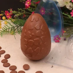 Moule chocolat en 3 parties œuf 3D motif cœur-Cerf Dellier New