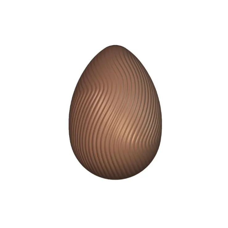 Moule chocolat oeuf strié 6,5 cm Patisdécor-Cerf Dellier Online