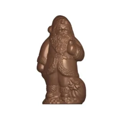Moule chocolat Père Noël et hotte-Cerf Dellier New