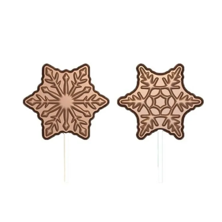 Moule Chocolat Sucettes Flocons-Cerf Dellier
