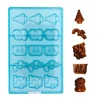 Moule chocolat Sujets de Noel assortis-Cerf Dellier Best