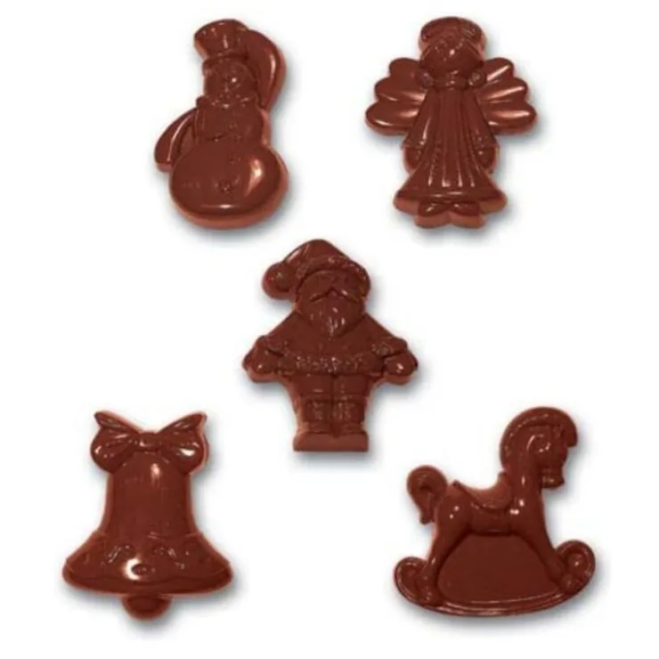 Moule chocolat sujets de Noël assortis-Cerf Dellier New
