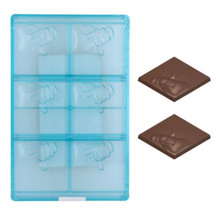 Moule chocolat tablettes bonhomme de neige-Cerf Dellier Hot