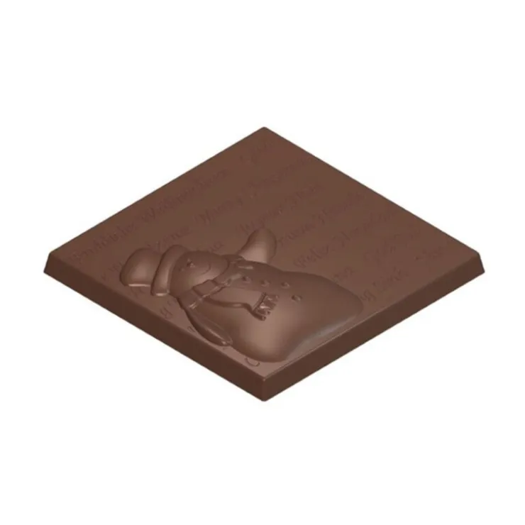 Moule chocolat tablettes bonhomme de neige-Cerf Dellier Hot