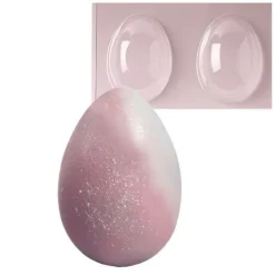 Moule chocolat œuf lisse 12,5 cm-Cerf Dellier