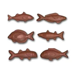 Moule friture en chocolat poissons assortis-Cerf Dellier Outlet