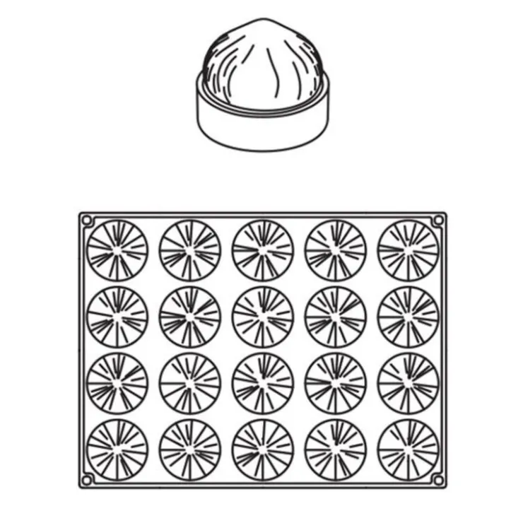 Moule mini tarte 3D Noisettes Pavoni-Cerf Dellier New