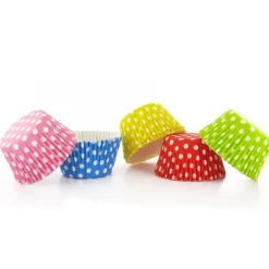 Moule muffins carton à pois Optima (x120)-Cerf Dellier Best