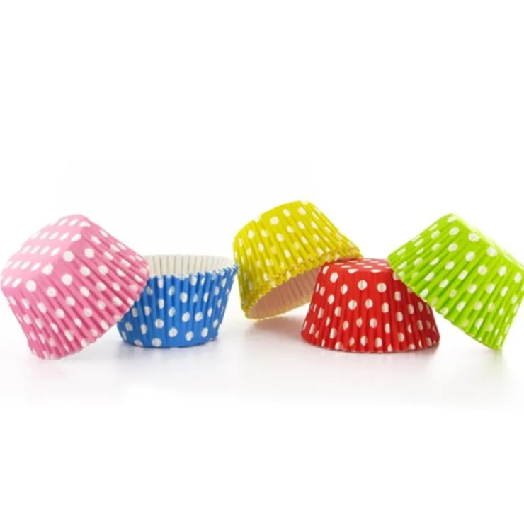 Moule muffins carton à pois Optima (x120)-Cerf Dellier Best