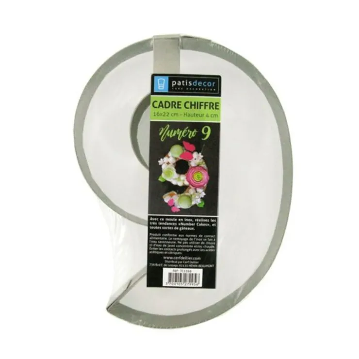Moule number cake chiffre 9-Cerf Dellier