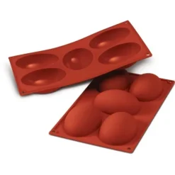 Moule silicone 5 demi oeufs 10 cm-Cerf Dellier New