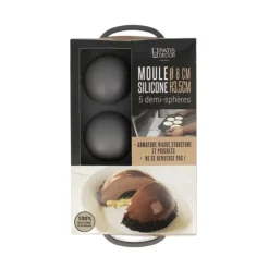 Moule silicone 5 demi-sphères Ø 8 cm-Cerf Dellier Clearance