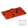 Moule silicone 3 disques pour biscuits-Cerf Dellier Discount