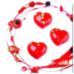 Moule silicone 12 empreintes Passion 7 cm Pavoni-Cerf Dellier Sale