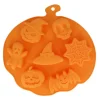 Moule Silicone 7 Empreintes Sujets d'Halloween - Ø 25,5 cm-Cerf Dellier Online