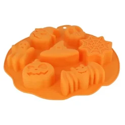 Moule Silicone 7 Empreintes Sujets d'Halloween - Ø 25,5 cm-Cerf Dellier Online