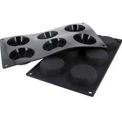 Moule silicone 6 flans 7 cm-Cerf Dellier Outlet