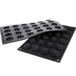 Moule silicone 24 mini demi-sphères Ø 3 cm-Cerf Dellier Discount