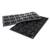 Moule silicone 18 mini-savarins Ø 4 cm-Cerf Dellier Discount