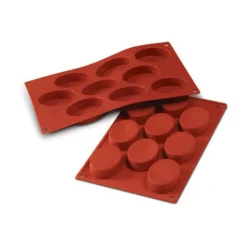 Moule silicone 9 ovales 70x50 mm-Cerf Dellier New