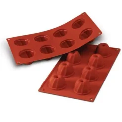 Moule silicone 8 petits Gugelhopfs 5,5 cm-Cerf Dellier Outlet