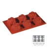 Moule silicone 6 roses-Cerf Dellier Discount