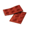 Moule silicone 6 tartelettes 7 cm-Cerf Dellier Hot