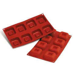 Moule silicone grands savarins carrés-Cerf Dellier Discount