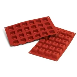 Moule silicone mini savarins carrés-Cerf Dellier Hot