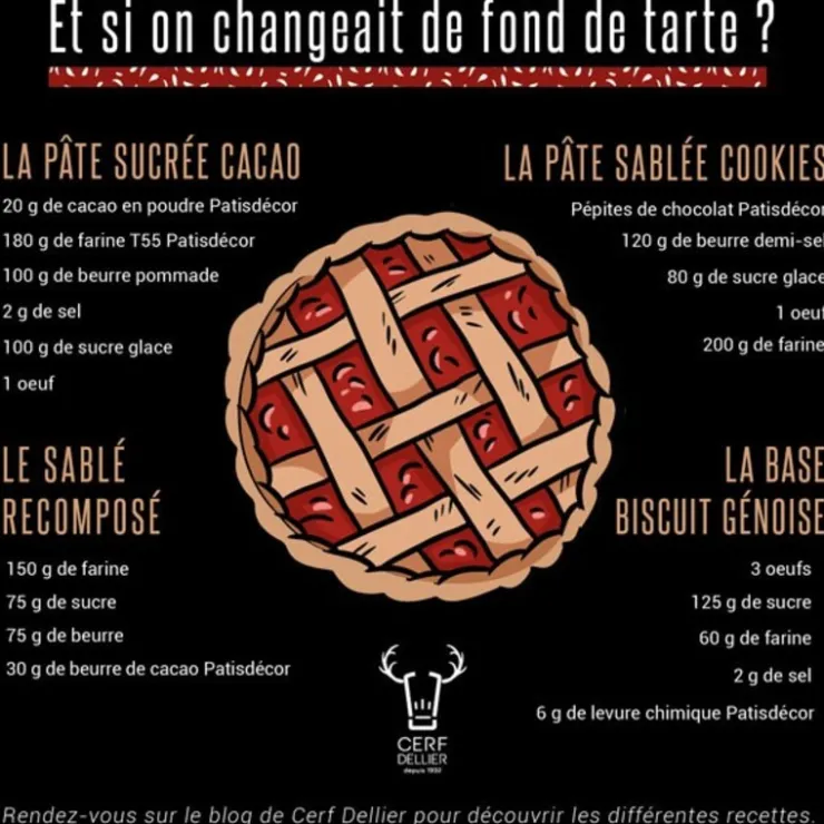 Moules à tartelettes carrés antiadhésifs (x6)-Cerf Dellier Best