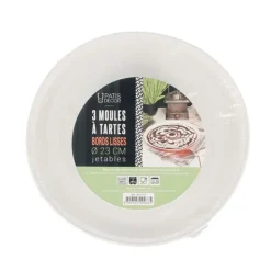 Moules à tartes jetables 23 cm Patisdécor (x3)-Cerf Dellier Sale