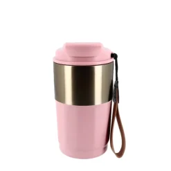 Mug isotherme rose et or - 450 ml-Cerf Dellier Hot