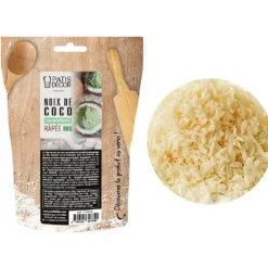 Noix de coco râpée caramélisée 90 g-Cerf Dellier Discount