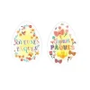 Oeufs azyme Joyeuses Pâques assortis (x24)-Cerf Dellier Online