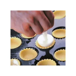 Outil de fonçage 2 têtes polypropylène pour tartelettes unies et barquettes-Cerf Dellier Best