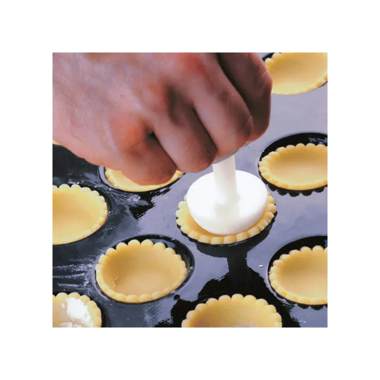 Outil de fonçage 2 têtes polypropylène pour tartelettes unies et barquettes-Cerf Dellier Best