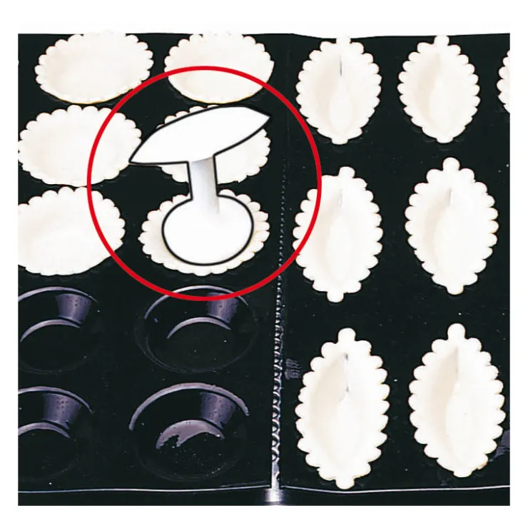 Outil de fonçage 2 têtes polypropylène pour tartelettes unies et barquettes-Cerf Dellier Best