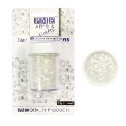 Paillettes irisées blanches PME (7 g)-Cerf Dellier New
