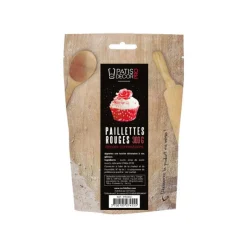 Paillettes rouges comestibles 300 g-Cerf Dellier Online