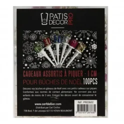 Paquets cadeau assortis 1 cm (x100)-Cerf Dellier