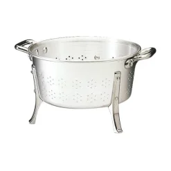 Passoire en aluminium à pieds et à anses 28 cm-Cerf Dellier Best