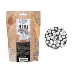 Perles argentées comestibles Ø 5 mm 350 g-Cerf Dellier Hot