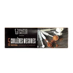 Petites cuillères à mesure inox assorties (x5)-Cerf Dellier New