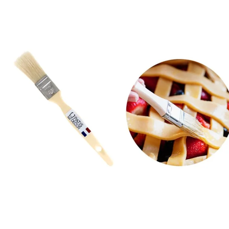 Pinceau plat soie manche plastique 25 mm-Cerf Dellier
