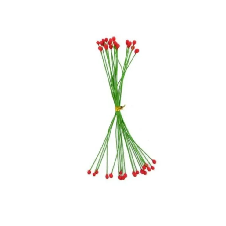Pistils pour fleurs pâte à sucre rouges (x40)-Cerf Dellier New