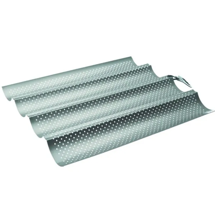 Plaque à baguettes perforée antiadhésive 4 baguettes-Cerf Dellier Clearance