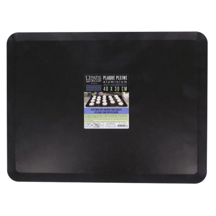 Plaque de cuisson alu anti-adhérente 40 x 30 cm-Cerf Dellier Clearance