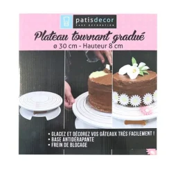 Plateau tournant gradué 30 cm-Cerf Dellier Best